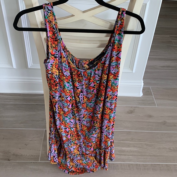 Patterson J Kincaid bright multicolor sleeveless dress. - Picture 6 of 8